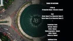 Outro credits film 