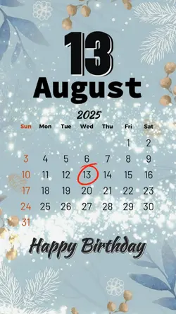 hbd 13 August 2025