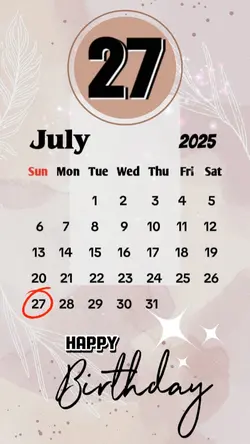 birthday 27 july