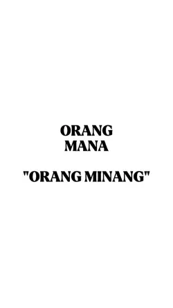 "orang minang"