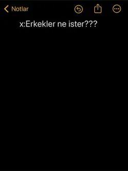 Erkekler ne ister