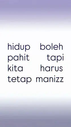 HIDUP BOLEH PAHIT