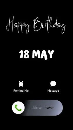 BIRTHDAY 18 MAY