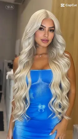 cabelo platinado IA