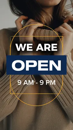 WE ARE OPEN