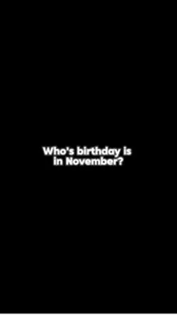 November birthday🔥 
