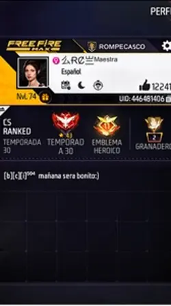 Fre fire cuenta