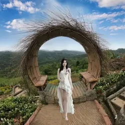 ghép cảnh cổng trời 