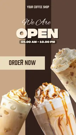 we are open cafe