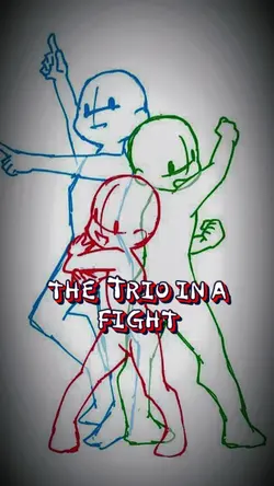 The trio in a fight_