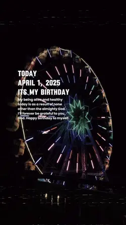 april 1, hbd to me