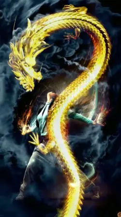 Gold dragon overlay