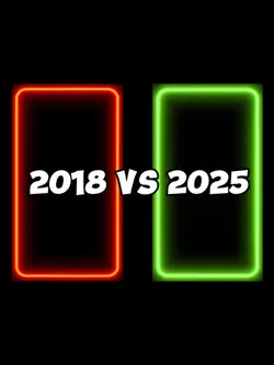 #glowup 2018vs2025