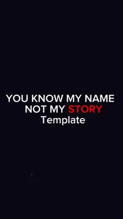 YOU KNOW MY NAME 