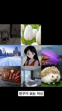 친구랑 9분할 이미지 채우기