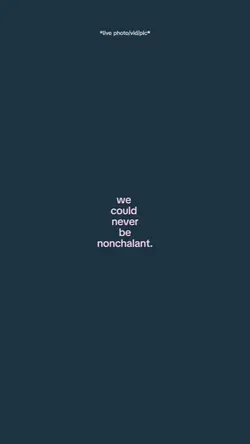 we could never be 