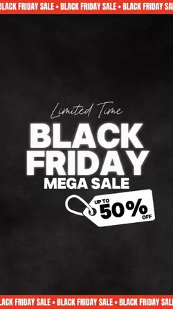 Business Template Black Friday Sale Apparel Industry