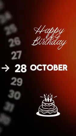 HBD 28 OCTOBER