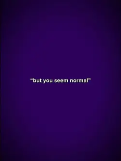 U seem normal