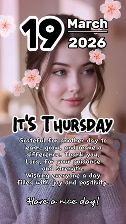 It's Thursday 