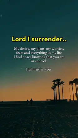 Lord I surrender
