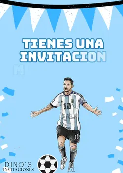 invitación messi