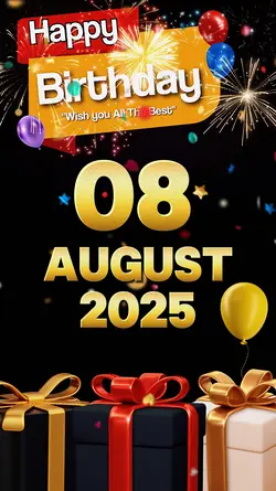 Birthday 8 August