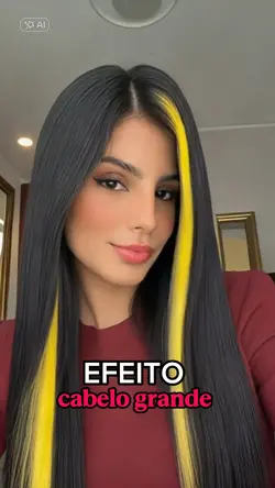 efeito cabelo grande