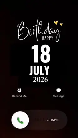 Hbd 18 July 2026