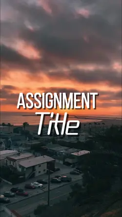 Assignment title