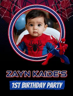 Spiderman Invitation