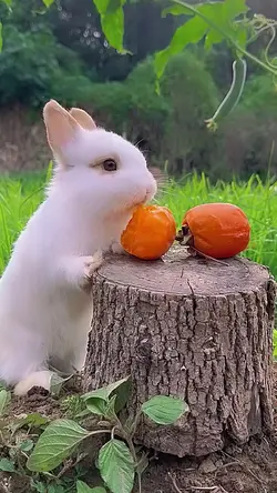 Lapin qui mange
