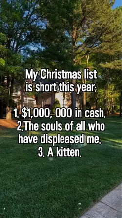 My Christmas list