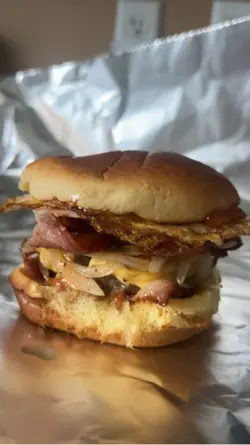 Homemade burger