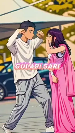 gulabi sari 