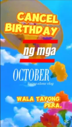 Cancel birthday 