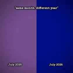 different year 