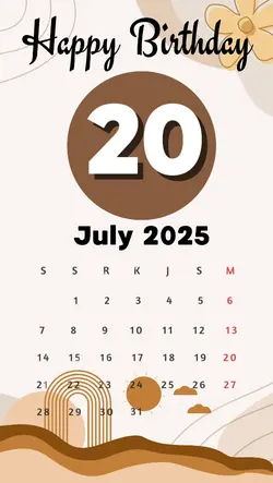 Birthday 20 july