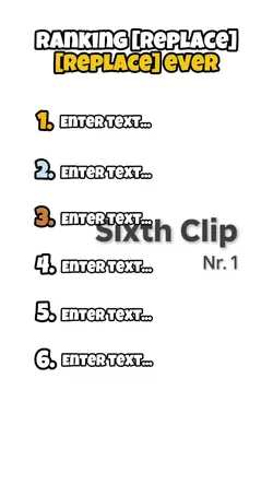 Ranking Template 1