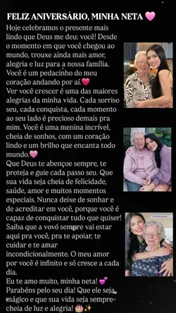 Parabéns neta