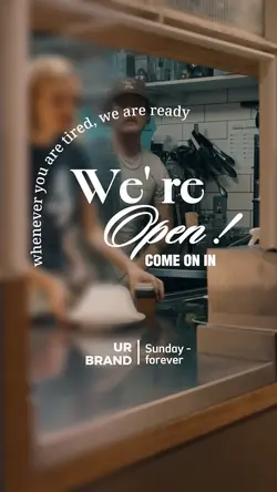 We Are Open template
