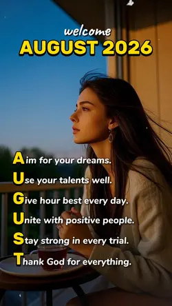 HELLO AUGUST 2026
