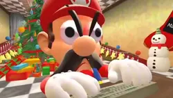 angry mario