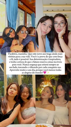 Parabéns maninha