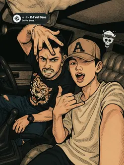 manga style cool bro