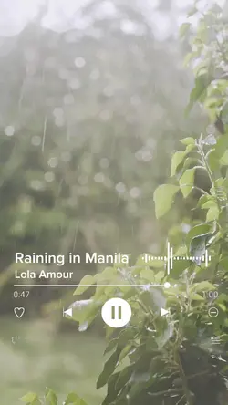 Raining in Manila
