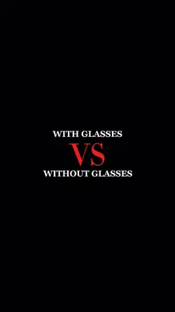 with glasses