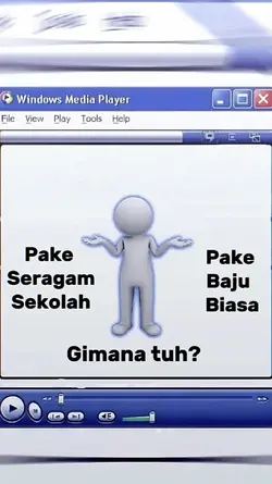 pake seragam sekolah