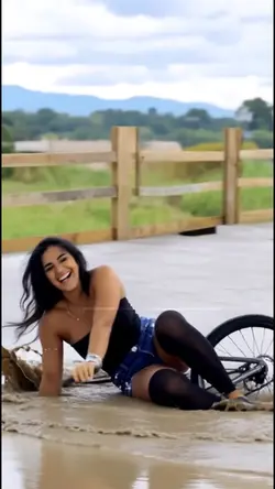 andando de bicicleta