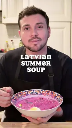 Latvian summer soup